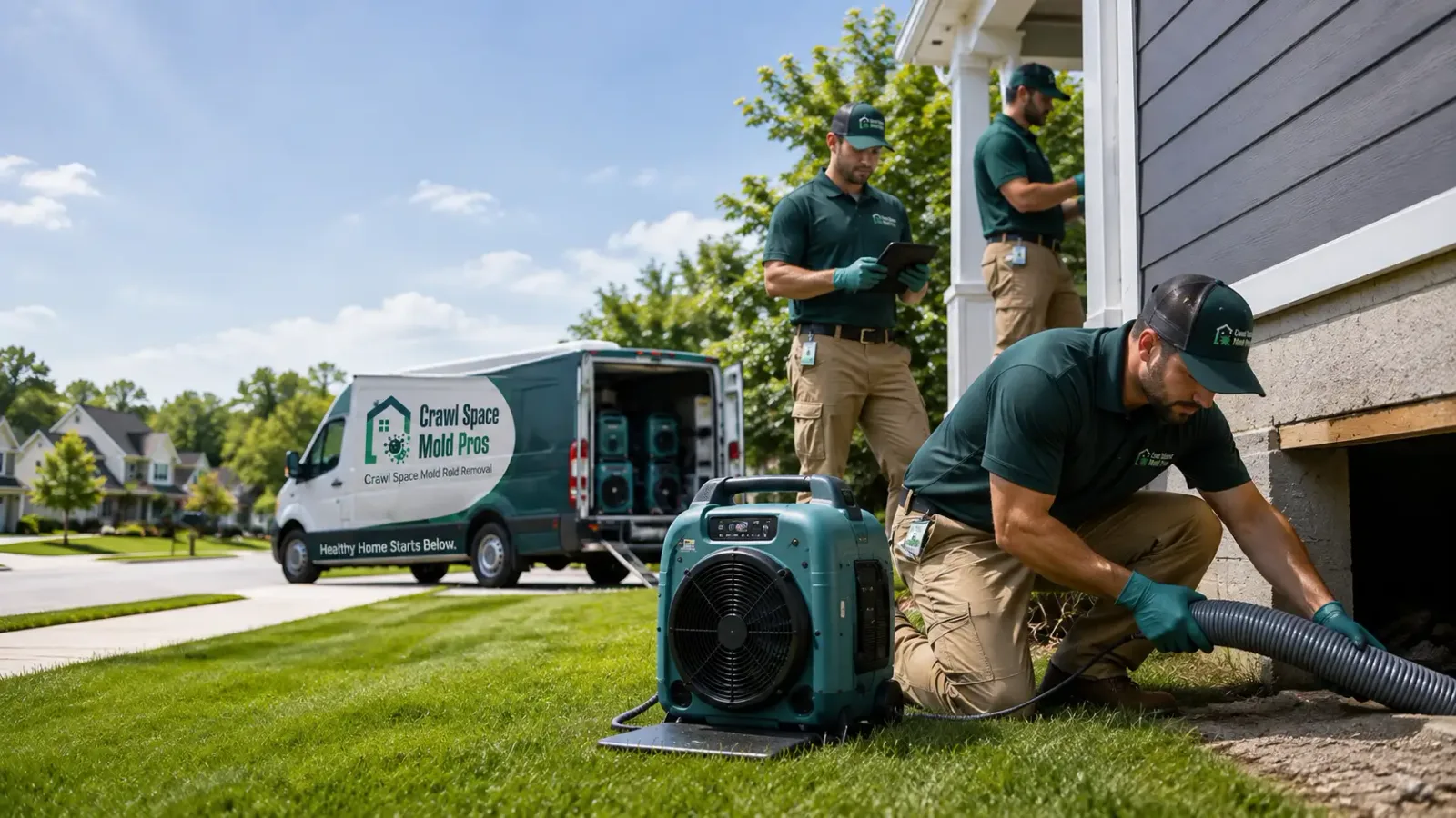 Crawl Space Mold Removal in Plainville, KS